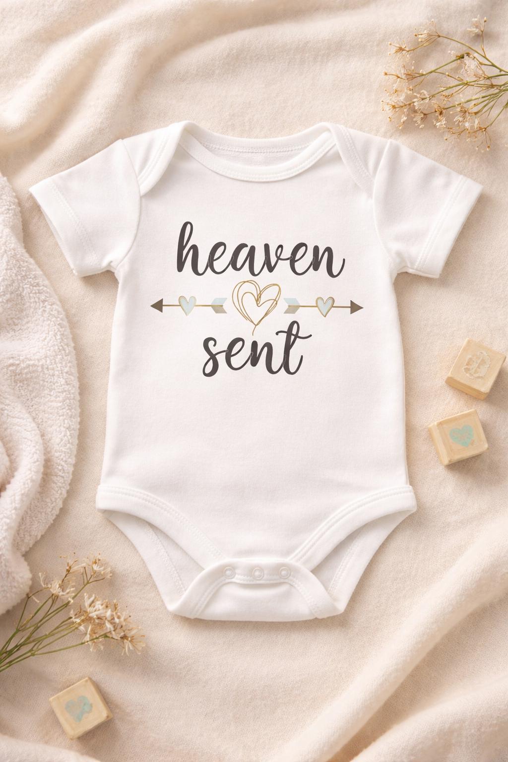 Heaven Sent baby onesie.